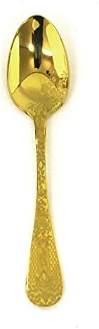 Чаена лъжичка Mepra AZC1097CB1107 Казабланка Oro, [В опаковката 48 броя], 13,5 см, Полированное златно покритие,