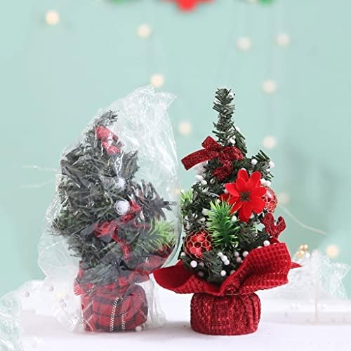 Коледно Дърво INDYAH за работния плот, Мини-Изкуствена Коледна Елха, Украса за Коледни Топки, Подходящи за Празничния