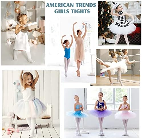 Американски Тенденции, Балетные Чорапогащи за момичета, Детски Гамаши за Танци за Деца, Детски Ластични Чорапи
