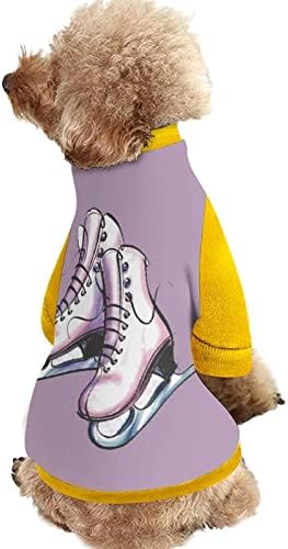 Най-забавната Звезда Карикатура Кънки Принт Hoody за Домашни Любимци с Флисовым Пуловером Гащеризон за Кучета