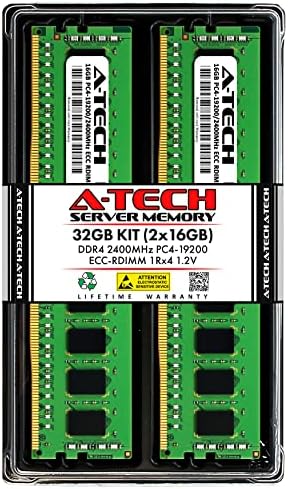 Комплект оперативна памет A-Tech 32 GB (2x16 GB) за HPE ML110 G10 Gen10 - DDR4 2400 Mhz PC4-19200 ECC, регистриран