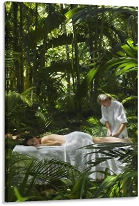 Плакат на салон за красота Красотата на Тялото Масаж на Цялото тяло, СПА Плакат (19) Платно Картина Стенен Художествен