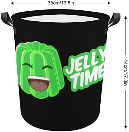Кошница за дрехи Jelly Time Сгъваема Висока Кошница за Дрехи с Дръжки Чанта За съхранение