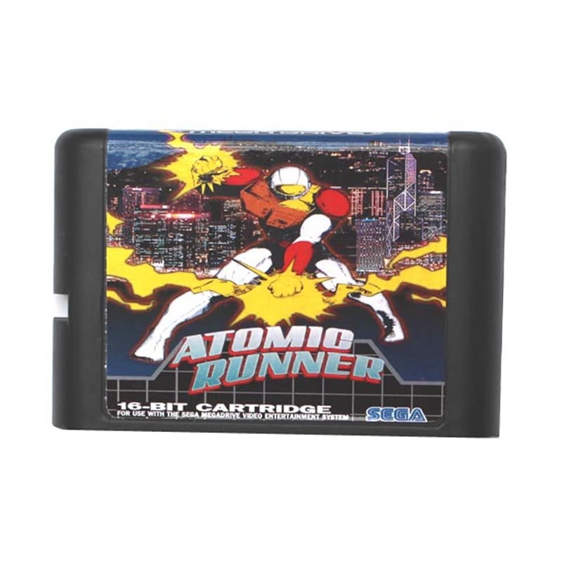 Atomic Runner 16 битова Игрална карта MD За Sega Mega Drive За Genesis