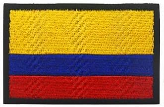 Колумбийски Флаг Кръпка Кука Контур Военна Тактика Духа Си Кръпка