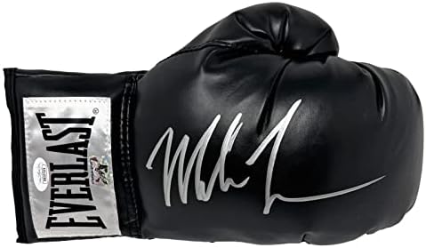 Боксови ръкавици Евърласт с автограф на Майк Тайсън, АВТЕНТИЧНИ боксови ръкавици Fitterman COA / JSA - боксови
