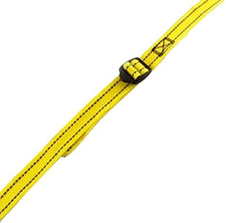 Крепежный каишка за лесно пратката PROGRIP 502520 с жълта панделка: носи етикет за услугата закопчалки, 9 x