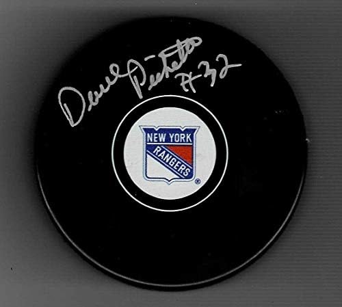 Дейв Пичетт подписа на шайбата на Ню Йорк Рейнджърс - за Миене на НХЛ с автограф