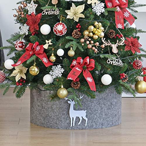 PATKAW Коледно Дърво Пола Пръстен Коледно Дърво Одеяло Елен Коледно Дърво Одеяло Елен Коледно Дърво Пръстен