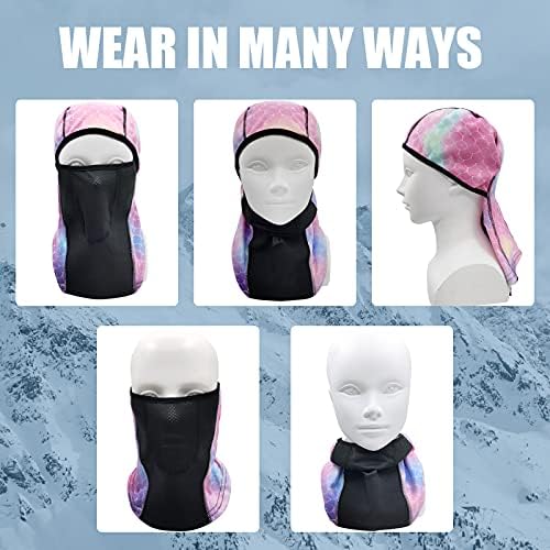 Дишаща Детска Ски Маска-Балаклава (2 опаковки), Руното Зимна Маска за лице за студено време, За момчета и момичета