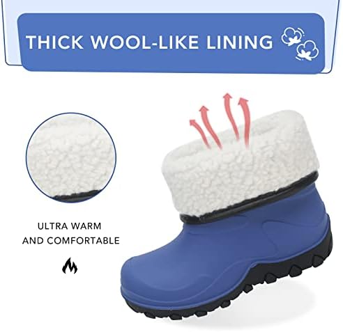 Детски Зимни Непромокаеми обувки FUNCOO PLUS, Изолирана Топли Зимни обувки, Детски Водоустойчив Кални обувки