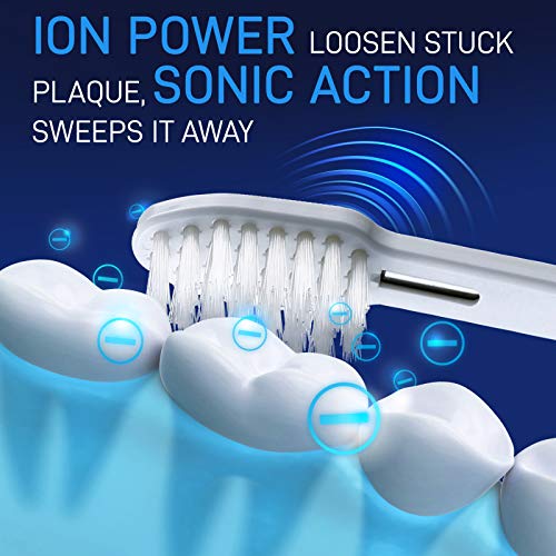 Електрическа четка за зъби IONIC KISS IONPA DP Pearl White Home Premium USB, Акумулаторна с йонна с мощност,