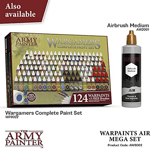 The Army Painter Warpaints Air Mega Set - Комплект аэрографических бои на нетоксичен водна основа – боя и грунд