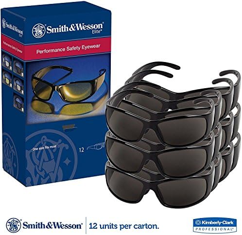 Смит & Wesson. Защитни очила (21303), Елитни Защитни слънчеви очила, Дымчатые фарове за лещи в черна рамка (Ограничена серия)