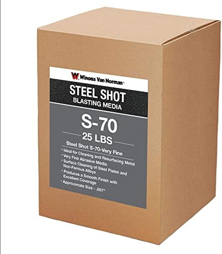 Winona Van Norman Steel Shot S-70 - Дробеструйная маса - Много плитко (10 кг)