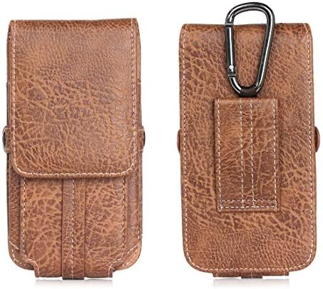 Чанта-кобур за носене 6.3 Универсален кожен калъф, предпазващ калъф, Поясная чанта с изискана шарка камък, със
