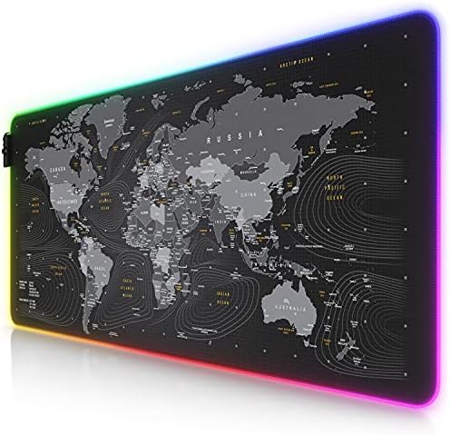 TITANWOLF - Геймърска подложка за мишка RGB XXL - 900x400 mm - Подложка за мишка - 11 led цветове и светлинни