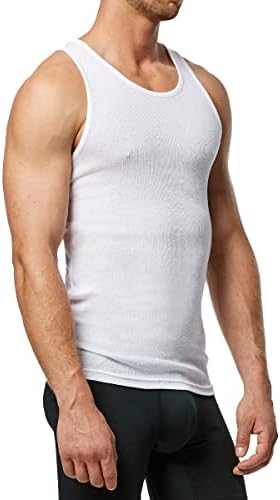 Мъжки Памучен Майк-риза без ръкави в рубчик New Balance (4 опаковки)