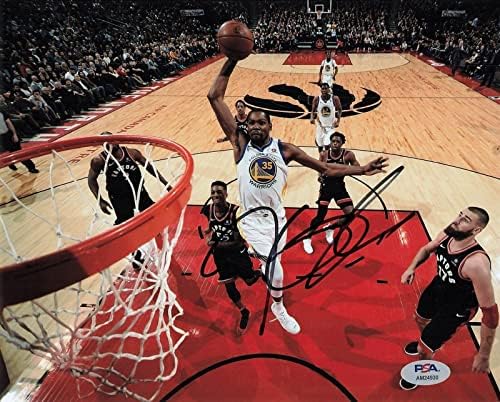 Кевин Дюрант подписа снимка 8x10 PSA / DNA С автограф Голдън Стейт Уориърс - Снимки на НБА с автограф