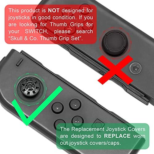 Резервни капаци за джойстик Skull & Co. за Nintendo Switch и Switch Lite (резервни части за ремонт)