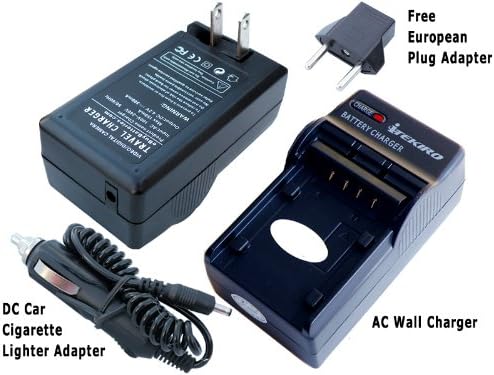 Комплект заменяеми зарядно устройство iTEKIRO за IA-BP80W IA-BP80WA Samsung SC-D381 SC-D382 SC-D383 SC-D385