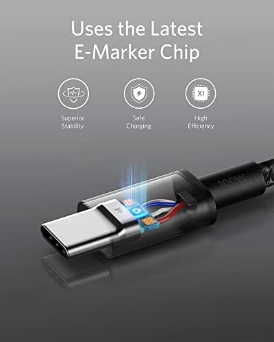 Хъб Anker USB C 332 USB концентратор-C (5 в 1, 4K, HDMI) с храненето 100 W, HDMI дисплей 4K при честота 30 Hz,