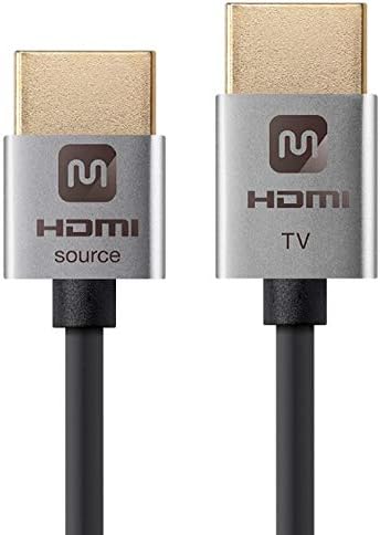 Високоскоростен активен кабел Monoprice 114196 HDMI дължина 15 метра висок, Черен, 4K @ 60Hz, 18 Gbit/s, HDR,