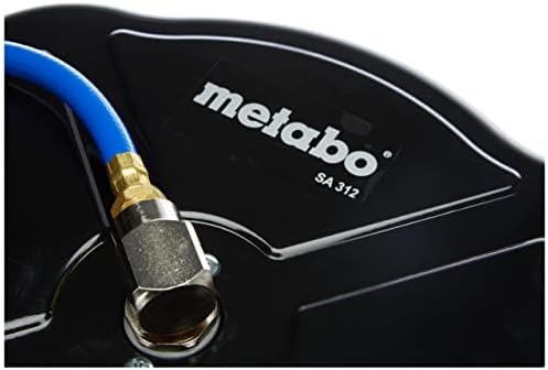 Макара Metabo 628824000 SA 312 (Автоматична 8 мм, маркуч от полиуретан 12 м 1/4, Евро, ARO, ISO), Боядисана,