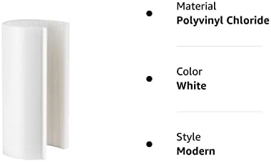 EZ Бял Защелкивающийся скоба ширина 1-1 /2 инча X 4 инча за PVC тръби 1-1 /2 инча 10 броя в опаковка