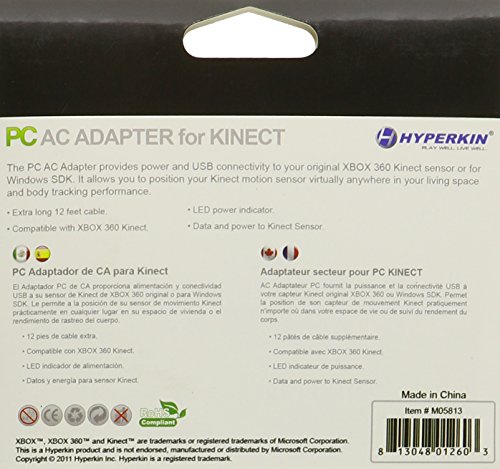 Адаптер за променлив ток Kinect Hyperkin за Xbox 360 Hyperkin