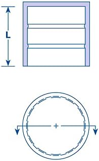 Капачки за тръби - Капачка за тръба За монтаж на тръба с диаметър 12,752 (323,9 mm) G12 БСП, 12 NPT - Черно