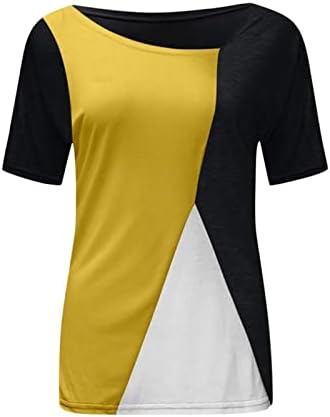 2023 Облекло Модерен Памучен Блуза с V Образно Деколте и Къс Ръкав, Риза за Дами, Есента-Годишният Обяд-Топ