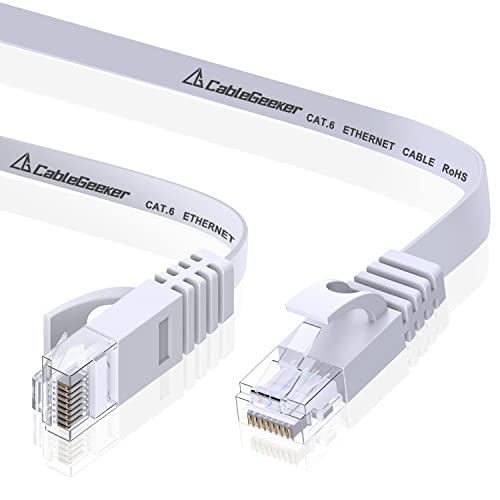 Ethernet кабел Cat 6, 10 фута, 5 Опаковки, Равна на Мрежовия кабел за Интернет - Cat6 кабел Ethernet, Кратко