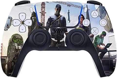 Приключи приспособления винил стикер с принтом кожа само за контролера на Sony Playstation 5 PS5 - Watch Dogs 2