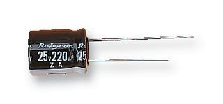 Алуминиеви електролитни кондензатори Rubycon серия Zl, 680 - F, 20%, 50 В, 12,5 мм, Бразда полето, отговаря