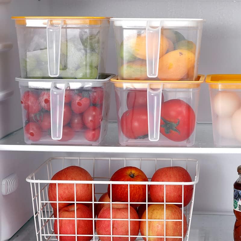 Навес единадесет кутия за съхранение опазване 冰箱收纳盒食品保鲜长方形带手柄Refrigerator хранително-вкусовата правоъгълен с