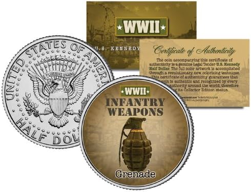 НАР Пехотное Оръжия от Втората световна война Кенеди Монета на САЩ в Полдоллара