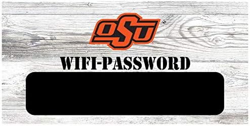 Знак с парола NCAA Oklahoma State Каубои Унисекс OK State Wifi, Отборен цвят 6 x 12