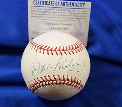 Автограф Willey Маккови, PSA DNA Coa, Член на Съвета на директорите на Мейджър лийг Бейзбол OML С Автограф От ръката - Бейзболни топки с автографи